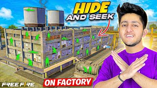 PLAYING HIDE AND SEEK IN FACTORY AFTER SO LONG 😂 FUNNY FREE FIRE CHALLENGE [upl. by Guimar]