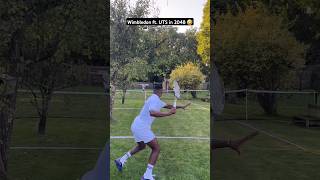 Wimbledon ft UTS in 2048 Cool home made grass tennis court Max Bertimon vs David Lanclas tennis [upl. by Aseena]