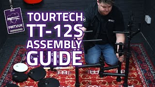 TOURTECH TT12S Electronic Drum Kit Set Up amp Assembly Guide [upl. by Yasnyl]