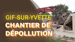 GifsurYvette  le chantier de dépollution radioactive entre dans sa dernière phase [upl. by Akiemahs]