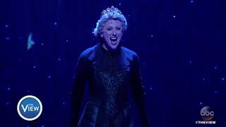 The view  Frozen The Broadway Musicals Caissie Levy Performs Let It Go [upl. by Ainavi]