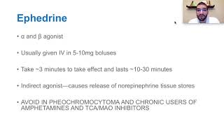 Effectiveness of Phenylephrine and Ephedrine as Cardiac Drugs [upl. by Ynattyrb]