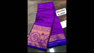 Soft Art silk sarees Rs650 only buy 3 Rs1750 only for booking whatsapp 9791025796 [upl. by Eiramlatsyrk]