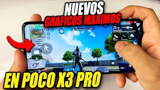 NUEVOS GRÁFICOS al MÁXIMO en FREE FIRE con el POCO X3 PRO [upl. by Genesa618]