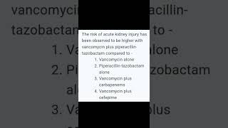 Avoid vancomycin  piperacillintazobactam icu antibiotics sepsis criticalcaremedicine aki [upl. by Gelya]