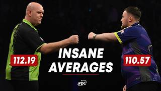 INSANE AVERAGES Luke Littler v Michael van Gerwen  2024 Czech Darts Open [upl. by Icram]