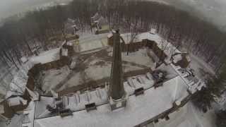 Kenyon College from the air in the snow [upl. by Waugh454]