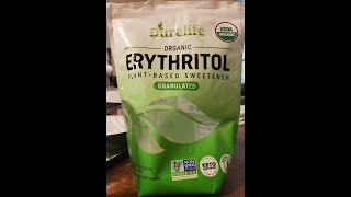 Durelite Organic Erythritol Plant Based Granulated Sweetener Review [upl. by Ahsuatal446]