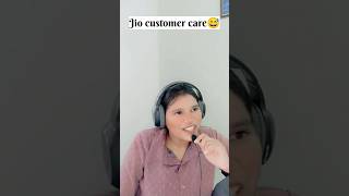 Jio customer care😅 comedy funny fun relatable customerservice jio indian memes shorts fyp [upl. by Col924]