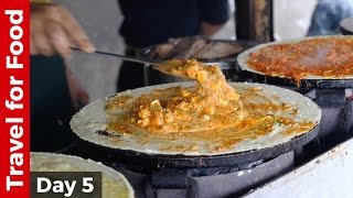 Mumbai Street Food Day  Paneer Tikka Dosa Pav Bhaji Bhel Puri and Sev Puri [upl. by Lladnarc289]