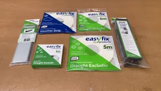 Choosing Draught Excluders for windows and doors  Easyfix DIY full range explained [upl. by Inasah]