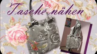 Tasche nähen  Tragetasche einfache große Tasche mit Innenfutter und Reißverschluss [upl. by Nylekoorb]