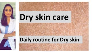 Dry skin care moisturiser face wash sunscreen antiaging creams etc home remedy Dermatologist [upl. by Elyk339]