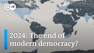 The biggest electoral year in history Will democracy survive 2024  DW News [upl. by Annnora698]