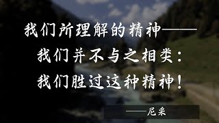 尼采 50句名言  值得反复的现代经典。《权力意志》2 哲学思想 超越自我 经典语录  名言轩 [upl. by Ahsina]