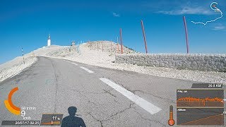 20170720 Bédoin Mont Ventoux 27k SuperView 60 fps [upl. by Antonius]