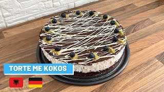 Torte per Bajram me kokos dhe cokollate  Kokostorte [upl. by Nwahsauq532]