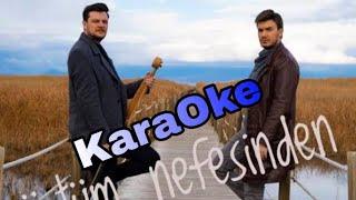 Öptüm Nefesinden Mustafa Ceceli amp Ekin Uzunlar Türkçe Piano Karaoke🎶🎤 [upl. by Ztnarf505]