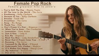 Female Pop Rock  Greatest Hits of 90s and 2000s  Music ndBox [upl. by Bouchard592]