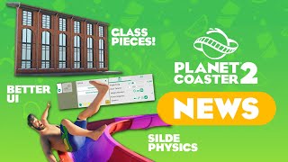 Planet Coaster 2 FREE UPDATE 1 Announced  Better UI GLASS STATIONS [upl. by Enilesor]