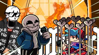 NYEH HEH HEH amp BONELY ONE  VS SKELETON BROS  FNF BEAT FIGHTFULL MOD BATTLE [upl. by Donielle325]