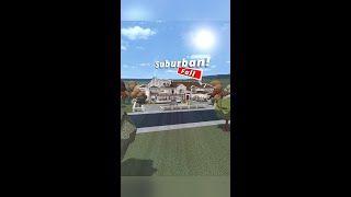 Bloxburg Suburban Fall Family Mansion shorts roblox bloxburg [upl. by Erialcyram]