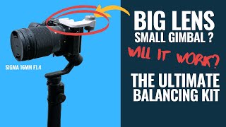 HOW TO BALANCE A HEAVY LENS ON A SMALL GIMBAL A6300  FEIYUTECH G6 MAX [upl. by Baptlsta773]