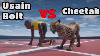 Usain Bolt VS Cheetah [upl. by Butler]