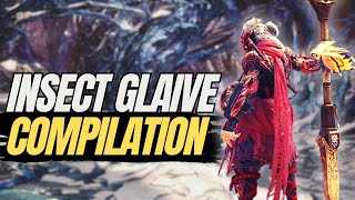 Insect Glaive Compilation  Monster Hunter World Iceborne quotThe Iceborne Wyvernquot [upl. by Pownall]