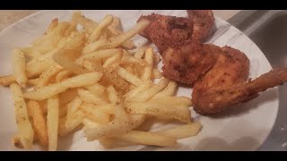 Fried Chicken and Shoestring Fries [upl. by Wiskind601]