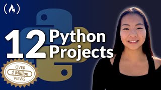 12 Beginner Python Projects  Coding Course [upl. by Eillib]