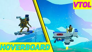 HOVERBOARD VS VTOL IN ASTRONEER [upl. by Ellatsirhc142]