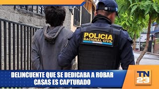 Delincuente que se dedicaba a robar casas es capturado [upl. by Eniawtna]