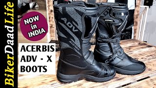 ACERBIS ADVX┃Adventure Boots Review┃Great Touring amp Offroad┃BikerDaadLife [upl. by Azrim]