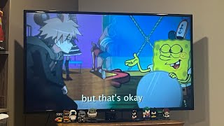 Charsonic reacts to SpongeBob SquarePants vs Makoto Naegi  Rap Battle  Mr Jay [upl. by Einnaf]