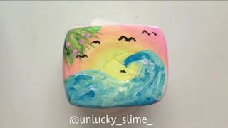 TINY Painted Clay Slime Mixing Compilation 2 [upl. by Anelrac173]