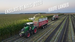 😨Ensilage xxl de maïs 🌽pour une methanisation en haute landes 🌧️condition compliqué🌧️ [upl. by Enelyaj]