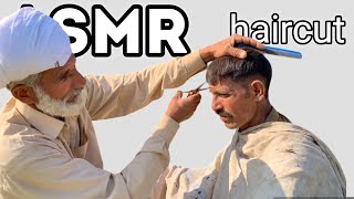 ASMR Fast Hair Cutting amp Shaving With Old Barber [upl. by Mesics]