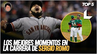 TOP 5🔥 MEJORES MOMENTOS DE SERGIO ROMO EL MEJOR SLIDER EN MLB [upl. by Devad678]