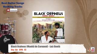 🥁 Black Orpheus Manhã de Carnaval  Luiz Bonfá Drums Backing Track [upl. by Atterehs143]