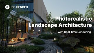 Enchanting Garden Landscaping Animation  All Plants from D5 Render  Realtime Lighting Adjustment [upl. by Nujra]