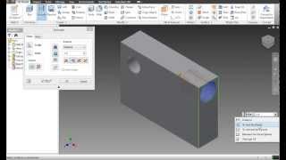 Using the Extrude Feature to Create a 3D Object  Autodesk Inventor Tutorial 1 [upl. by Nairb]