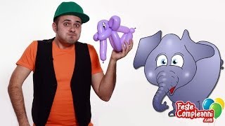 Elefante Palloncino  Sculture con Palloncini  Tutorial 35  Feste Compleanni [upl. by Aisile]