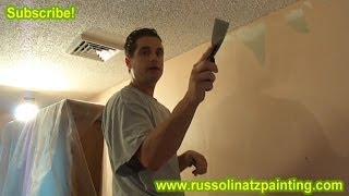 DIY How to Remove Wallpaper part4  Drywall Repair amp Wall Preparation [upl. by Agnese286]