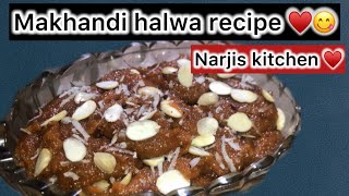 Makhandi halwa by narjis 🥰♥️ [upl. by Ahsoyek]