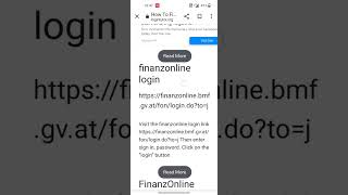 Finanzonline Login How To Finanzonline Login Finanzonline [upl. by Eisoj]