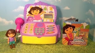 Exploring the Dora the Explorer Shopping Adventure Cash Register Toy [upl. by Lledniw140]