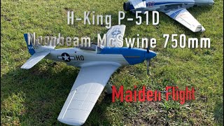 HK P51 Mustang 750mm Maiden [upl. by Ashlen477]