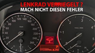 BMW Lenkradverriegelung verspannt Diese Tricks solltest du kennen [upl. by Yesnil]