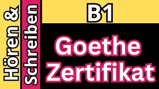 Hören amp Schreiben B1 Goethe Zertifikat 2024 [upl. by Given]